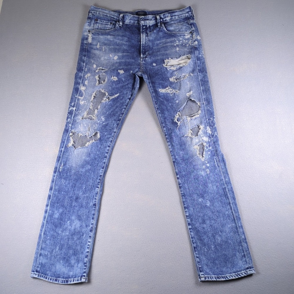Agolde Denise Jeans Womens 28x29 Blue Acid Denim Distressed Slim Boyfriend Boho
